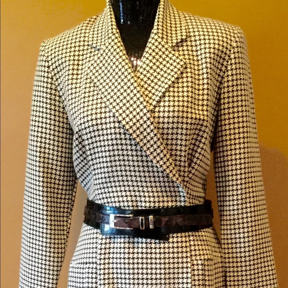 Vintage houndstooth dress